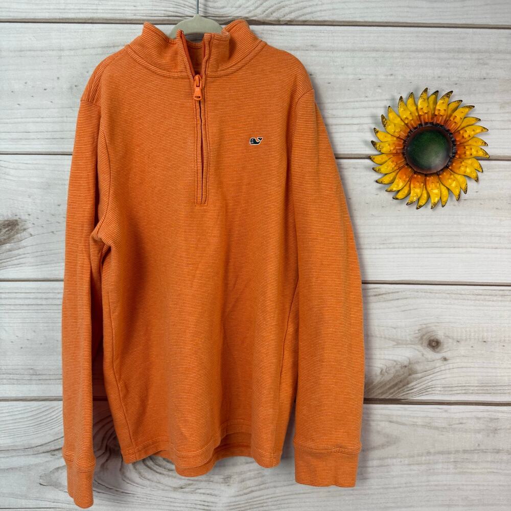 Vineyard Vines Kids Quarter‎ Zip Pullover Saltwater Sweatshirt Size M 12-14